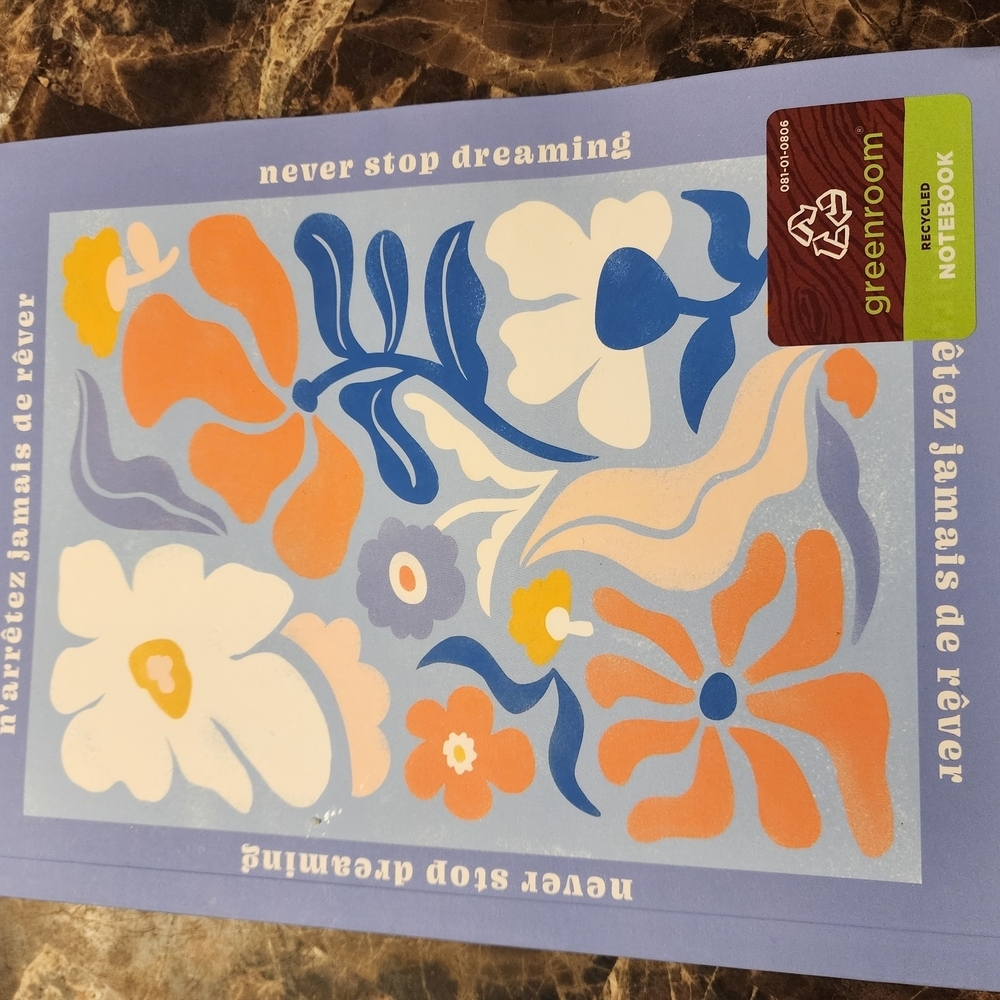 Greenroom Blue Floral Notebook/Journal 3-Pack
